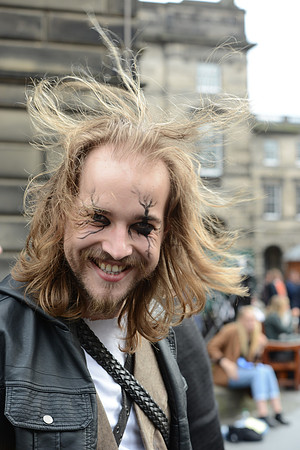 On the street, Edinburgh Fringe Festival