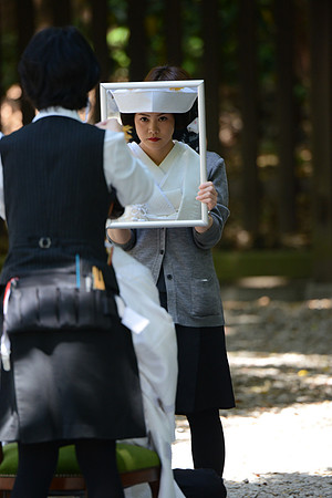 Wedding preparations, Tokyo, Japan