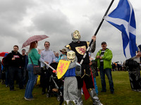 At Battle of Bannockburn Reenactment, Anonymous family, Scotland